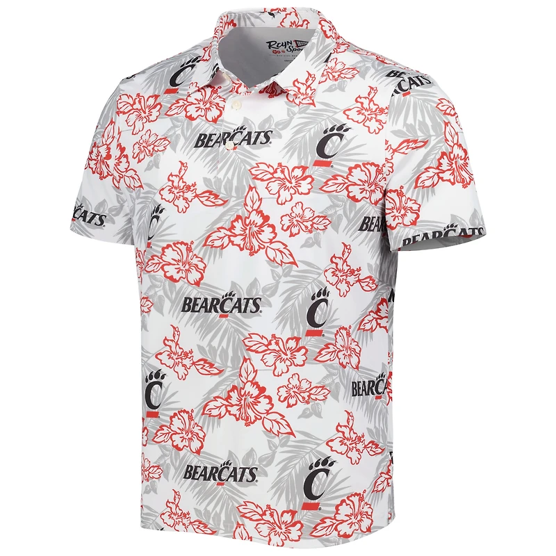 Polo performance Reyn Spooner des Bearcats de Cincinnati pour homme, blanc