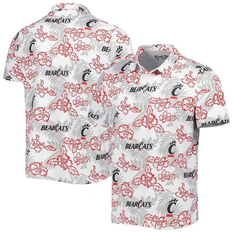 Polo performance Reyn Spooner des Bearcats de Cincinnati pour homme, blanc