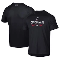 T-shirt technique Under Armour noir pour homme, modèle Cincinnati Bearcats Athletics