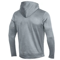 Sweat à capuche Under Armour gris Cincinnati Bearcats Lacrosse Icon pour homme