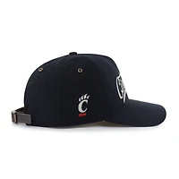 Casquette ajustable unisexe en velours côtelé Golden Age des Bearcats de Cincinnati, modèle '47, noir
