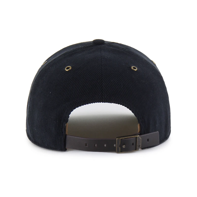 Casquette ajustable unisexe en velours côtelé Golden Age des Bearcats de Cincinnati, modèle '47, noir