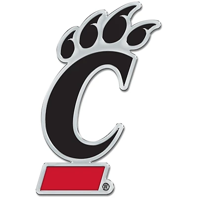 WinCraft Cincinnati Bearcats Colored Chrome Auto Emblem