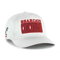 Casquette ajustable Outspoken Hitch blanche 1947 pour femme des Bearcats de Cincinnati