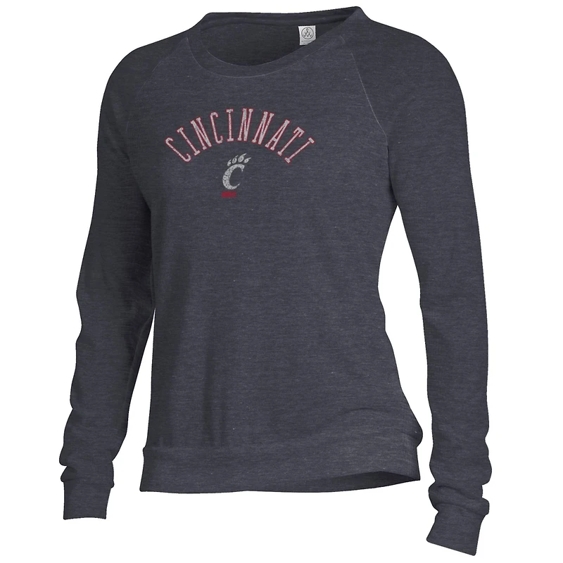 Sweat-shirt ample noir pour femme des Bearcats de Cincinnati