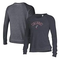 Sweat-shirt ample noir pour femme des Bearcats de Cincinnati