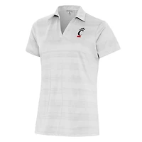 Polo Antigua blanc pour femmes, motif Compass des Bearcats de Cincinnati