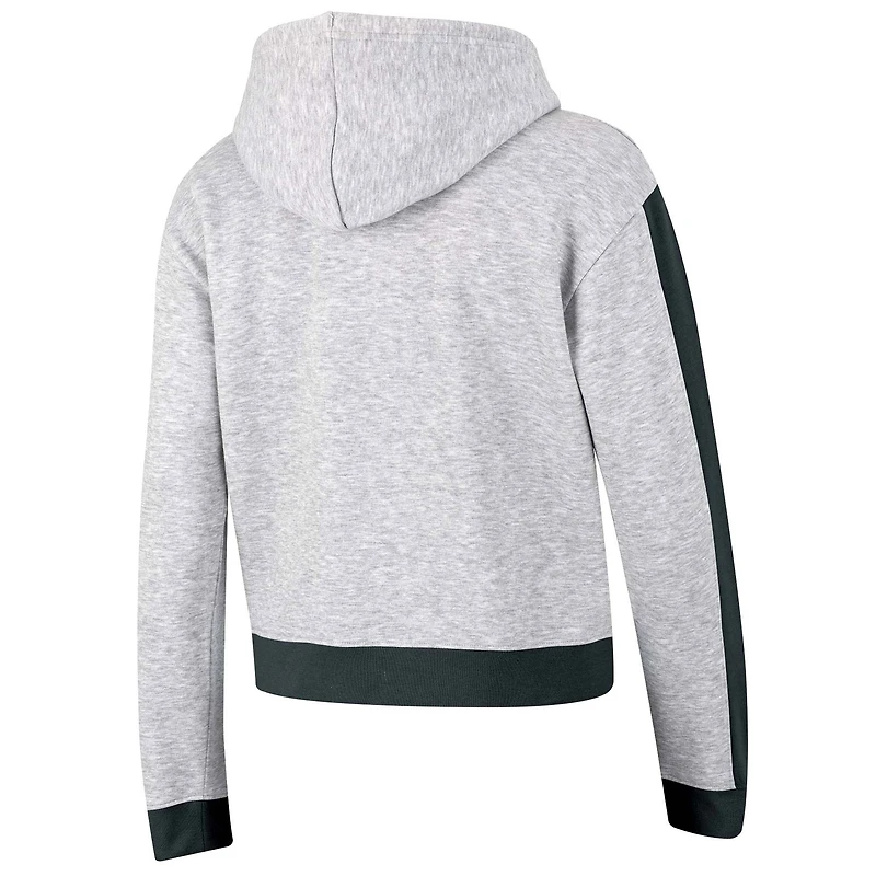 Sweat à capuche court enfiler triple mélange Boxy Champion pour femme, gris chiné, Bearcats de Cincinnati