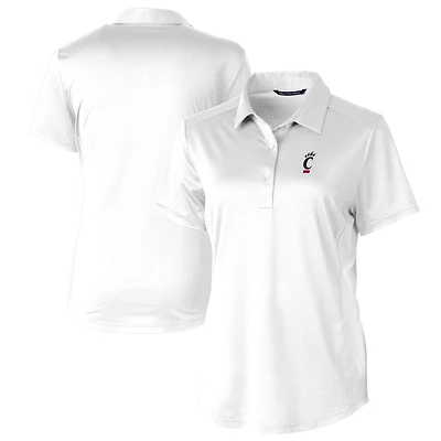 Women's Cutter & Buck White Cincinnati Bearcats Prospect Textured Stretch Polo