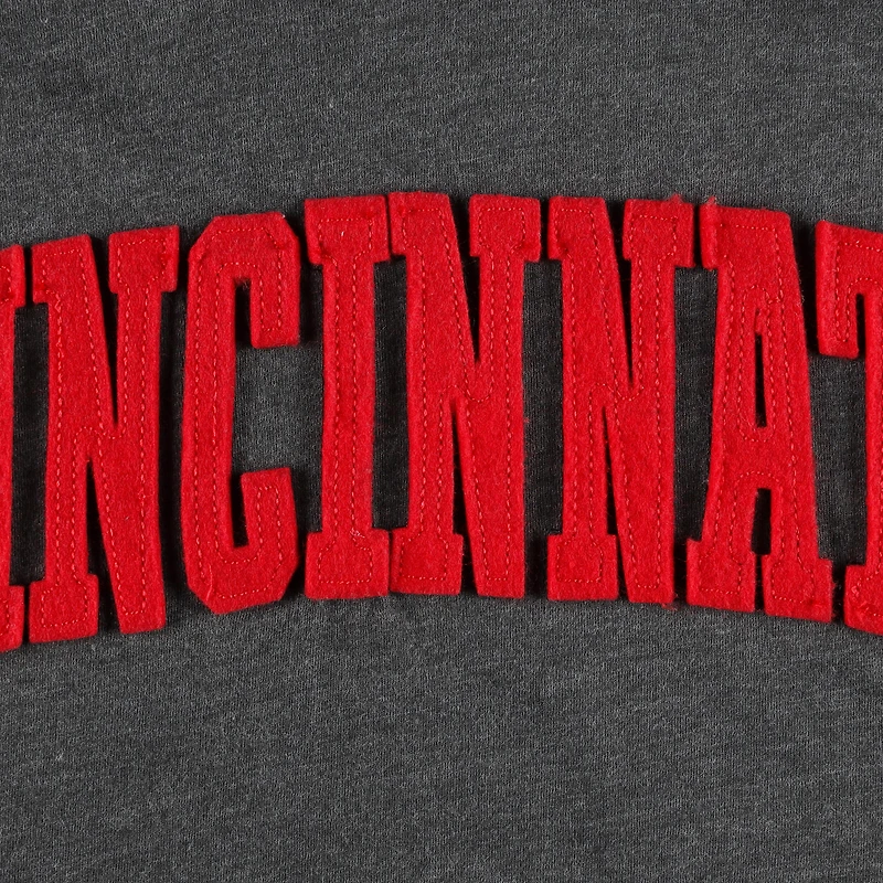 T-shirt à manches longues Pressbox Cincinnati Bearcats Two-Hit Canyon pour femme, noir