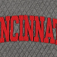 Sweat-shirt matelassé pour femme Pressbox Heather Charcoal Cincinnati Bearcats Moose