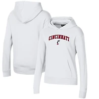 Sweat à capuche Under Armour blanc pour femme, modèle Cincinnati Bearcats All Day