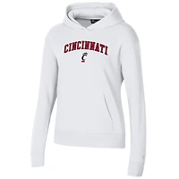 Sweat à capuche Under Armour blanc pour femme, modèle Cincinnati Bearcats All Day