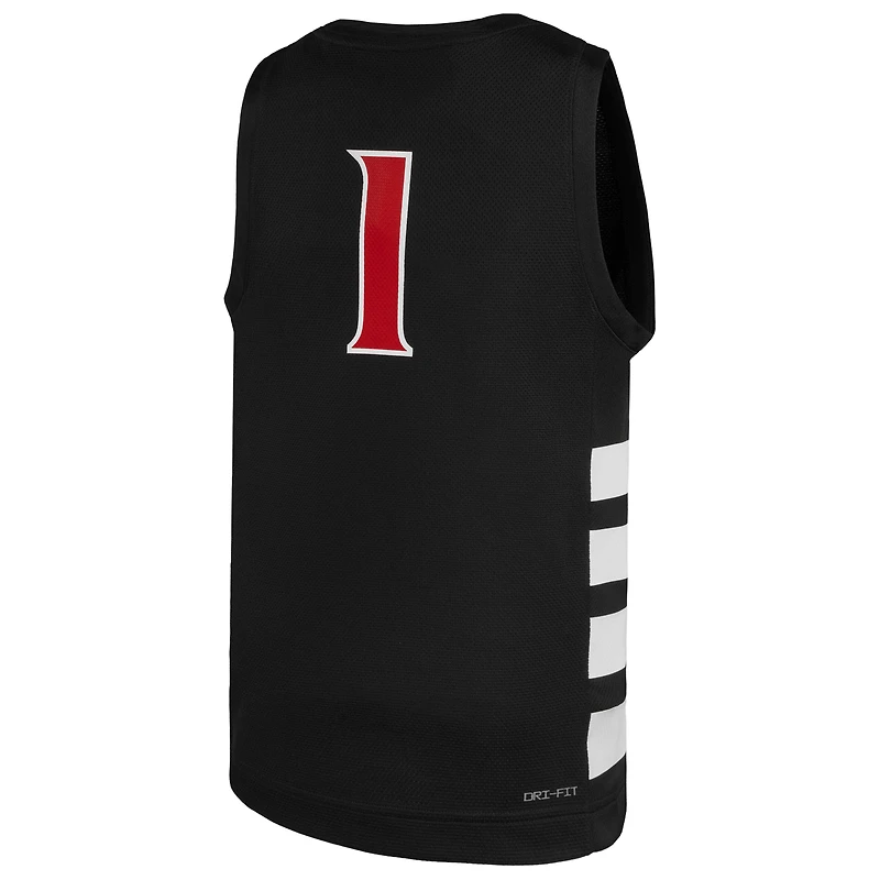 Youth Jordan Brand #1 Black Cincinnati Bearcats Replica Basketball Jersey