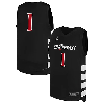 Youth Jordan Brand #1 Black Cincinnati Bearcats Replica Basketball Jersey