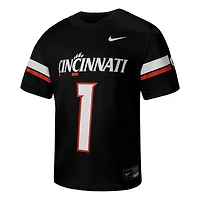 Youth Nike #1 Black Cincinnati Bearcats  Football Game Jersey