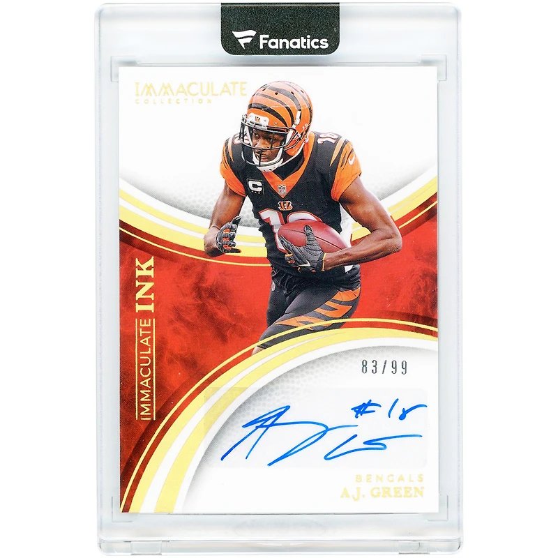 A.J. Green Cincinnati Bengals Autographed 2025 Panini Immaculate Collection Immaculate Ink #II-AJG #83/99 Card