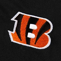 Polo Pique Xtra-Lite des Bengals de Cincinnati d'Antigua - Noir