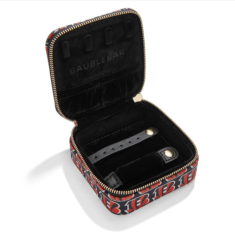 BaubleBar Cincinnati Bengals Étui de rangement de voyage pour bijoux