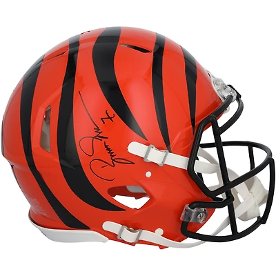Casque Riddell Speed ​​authentique autographié par Boomer Esiason des Bengals de Cincinnati
