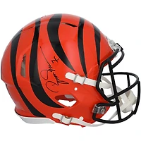 Casque Riddell Speed ​​authentique autographié par Boomer Esiason des Bengals de Cincinnati