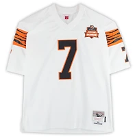 Maillot blanc dédicacé Mitchell & Ness Legacy des Bengals de Cincinnati par Boomer Esiason