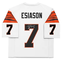 Maillot blanc dédicacé Mitchell & Ness Legacy des Bengals de Cincinnati par Boomer Esiason