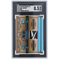 Chad Johnson Cincinnati Bengals 2006 Playoff National Treasures Reebok Logo Relic #42 #8/10 SGC Authenticated 8.5 Card