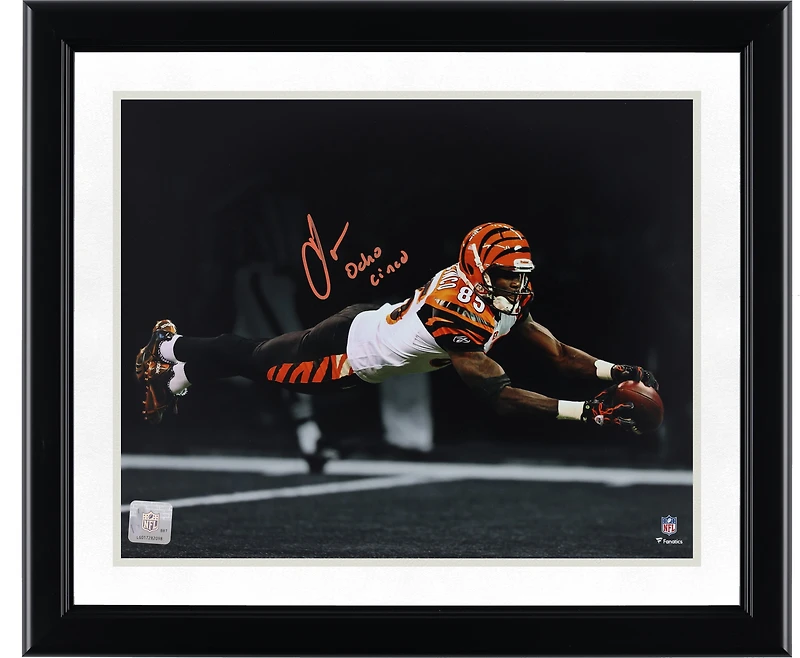 Chad Johnson Cincinnati Bengals Autographed 11" x 14" Spotlight Photograph with "Ocho Cinco" Inscription