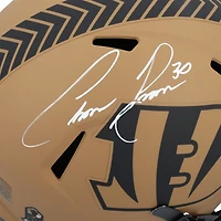 Réplique du casque Riddell 2023 Salute To Service Speed ​​autographié par Chase Brown des Bengals de Cincinnati