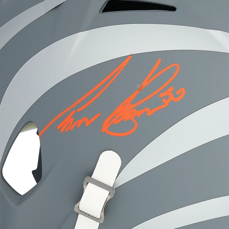 Casque réplique autographié Riddell 2024 Slate Speed ​​des Bengals de Cincinnati par Chase Brown