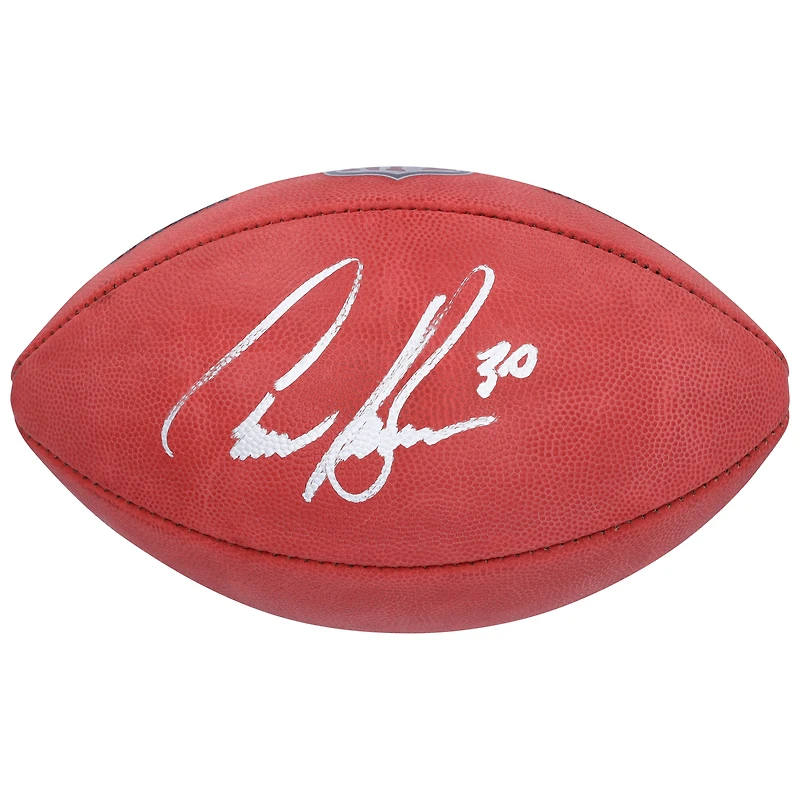 Ballon de football couleur autographié par Wilson Duke de Chase Brown, Cincinnati Bengals