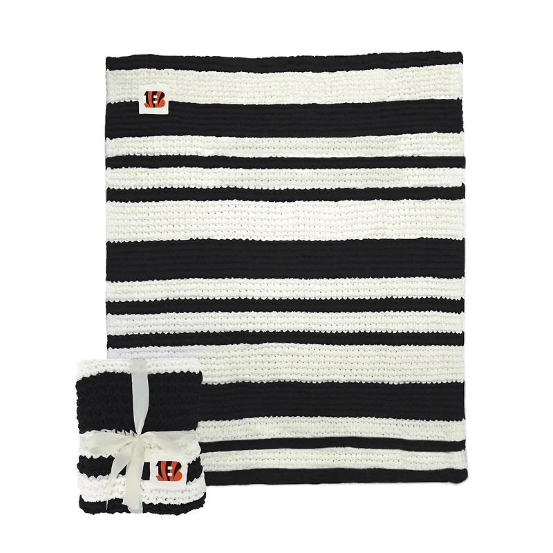 Cincinnati Bengals 50" x 60" Cable-Knit Throw Blanket