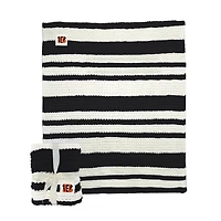 Cincinnati Bengals 50" x 60" Cable-Knit Throw Blanket