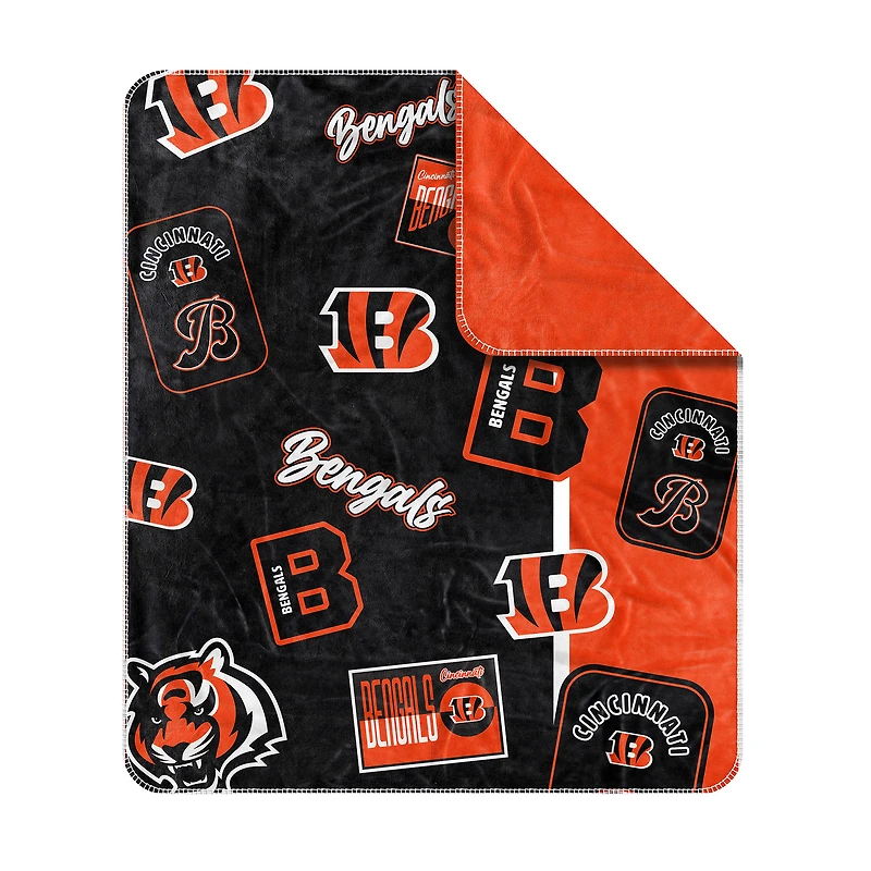 Couverture Dream Weave 50" x 60" des Bengals de Cincinnati