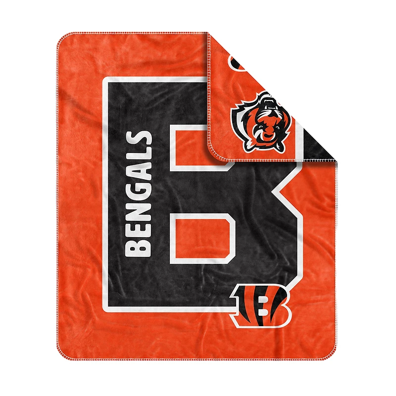 Couverture Dream Weave 50" x 60" des Bengals de Cincinnati
