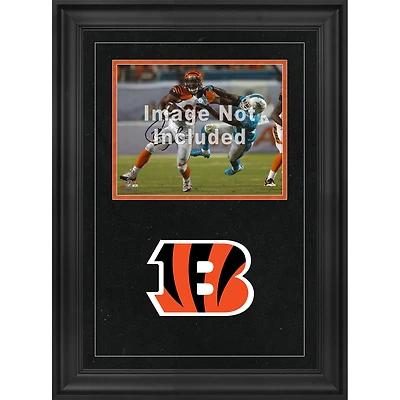 Cadre photo horizontal de luxe 8'' x 10'' Cincinnati Bengals avec logo de l'équipe