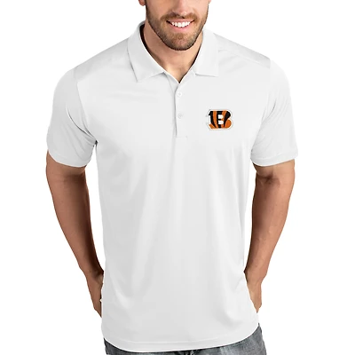 Polo hommage aux Bengals de Cincinnati à Antigua - Blanc