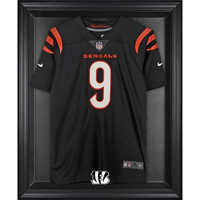 Vitrine de présentation du maillot encadré noir des Bengals de Cincinnati