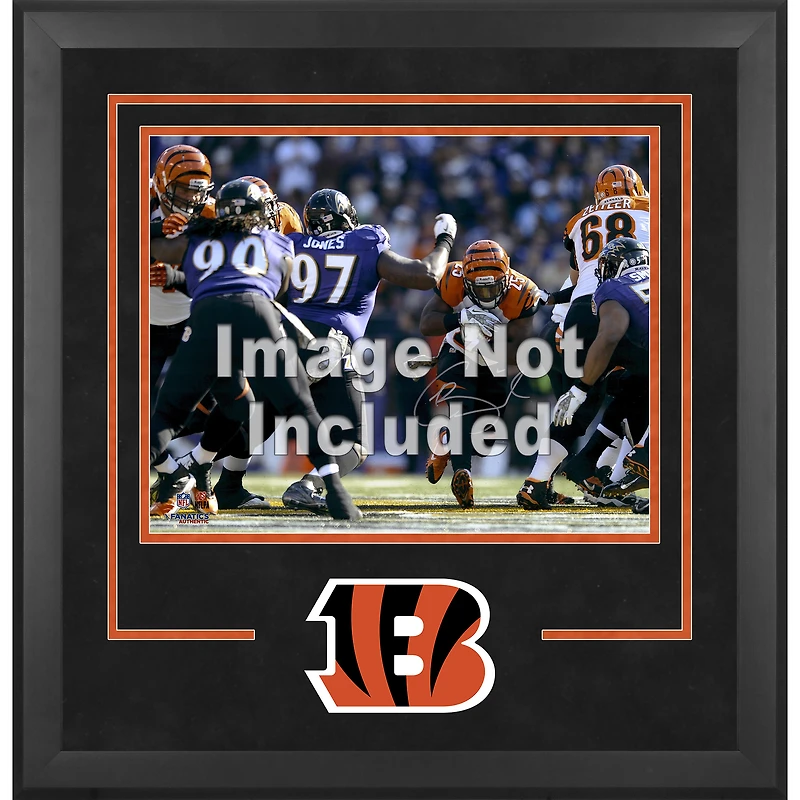 Cadre photo horizontal Deluxe 16'' x 20'' des Bengals de Cincinnati avec logo de l'équipe