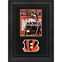 Cadre photo vertical de luxe 8 po x 10 po des Bengals de Cincinnati avec logo de l'équipe