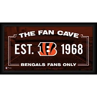 Collage de grottes de fans encadré 10" x 20" des Bengals de Cincinnati