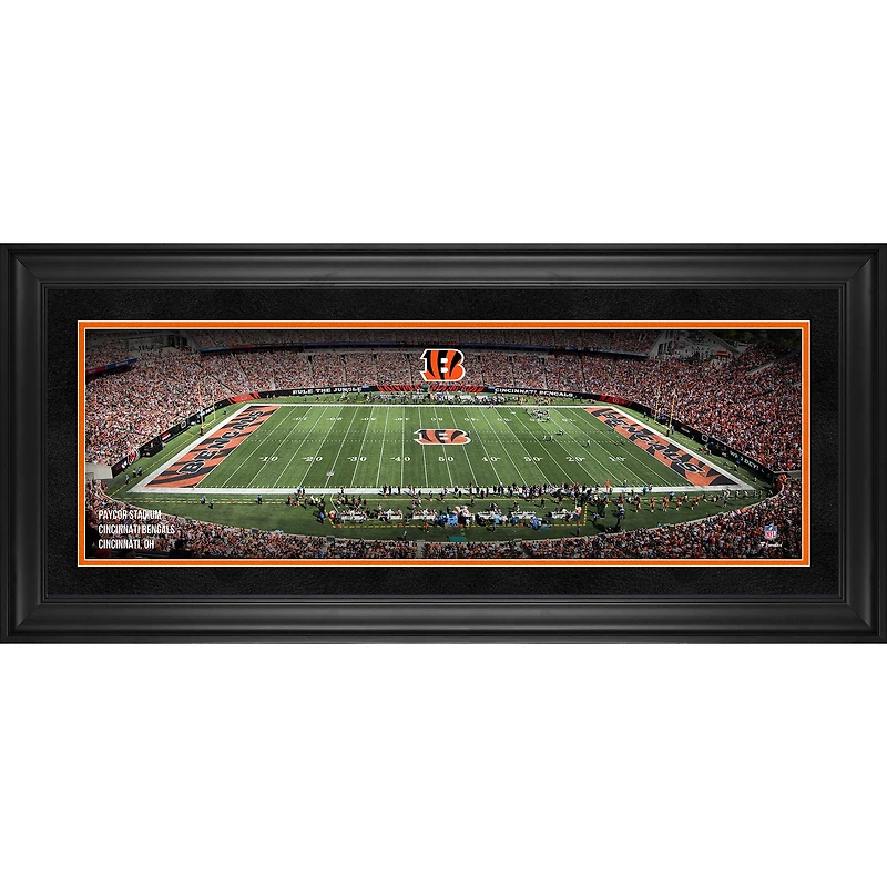 Cincinnati Bengals Framed 10" x 30" Paycor Stadium Panoramic Photograph