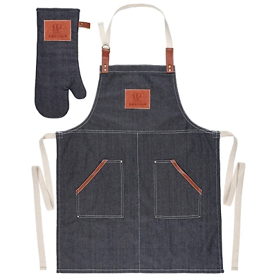 V110940 Ensemble tablier et gants de barbecue en denim BENG ACCKITAPN P2453806 #1