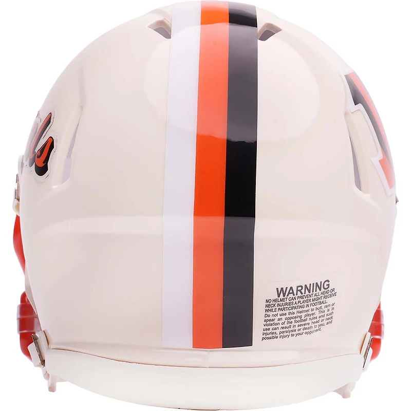 Casque miniature de vitesse de la collection rétro Riddell des Bengals de Cincinnati