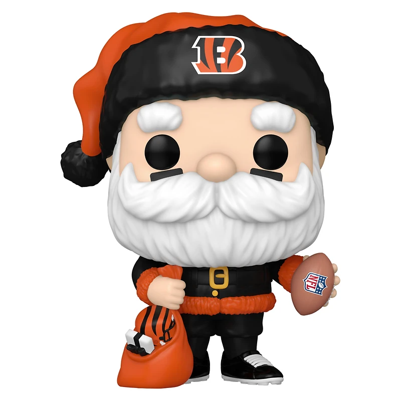 Figurine en vinyle exclusive Fanatics 2024 Funko Pop! du Père Noël des Bengals de Cincinnati