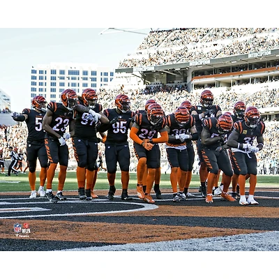 Cincinnati Bengals Unsigned Defense Celebrates an Interception Photograph