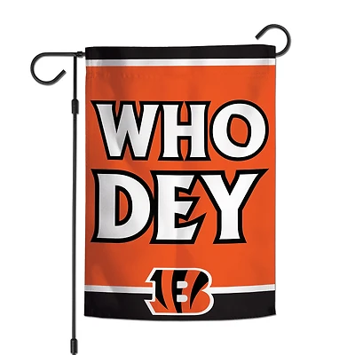 Drapeau de jardin 2 côtés 12'' x 18'' Cincinnati Bengals WinCraft