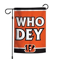 Drapeau de jardin 2 côtés 12'' x 18'' Cincinnati Bengals WinCraft