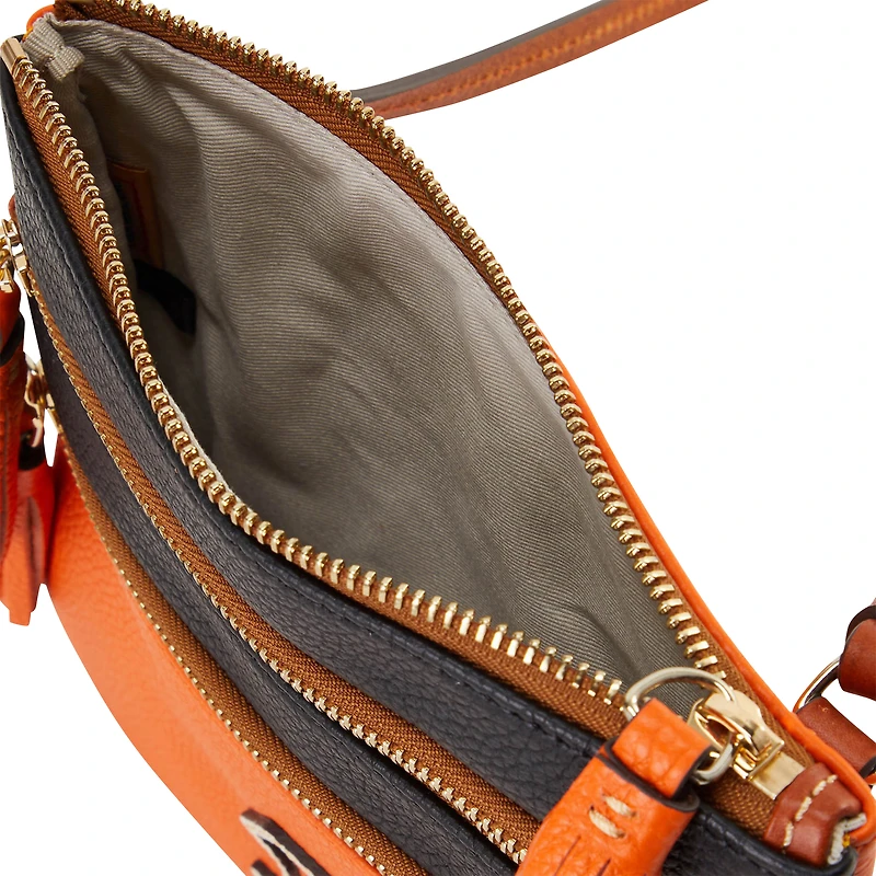 Dooney & Bourke Cincinnati Bengals Infield Sac à main à bandoulière triple fermeture éclair